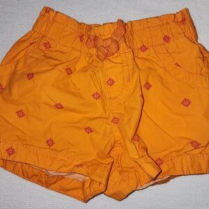 Old Navy Orange Floral High Waist Women's Shorts